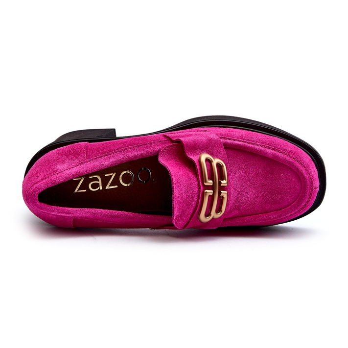 Zazoo 20170 Scarpe da Donna in Pelle Scamosciata con Tacco Alto, Fucsia rosa 2