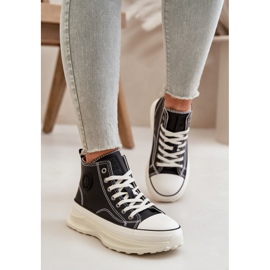 Sneaker da donna sulla piattaforma Big Star OO274063 Black Platform nero 1