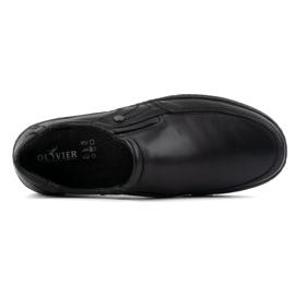 Olivier Scarpe da uomo in pelle 790MP nere nero 5