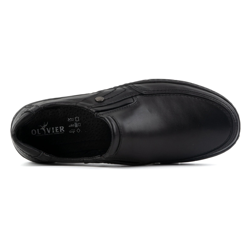 Olivier Scarpe da uomo in pelle 790MP nere nero 5
