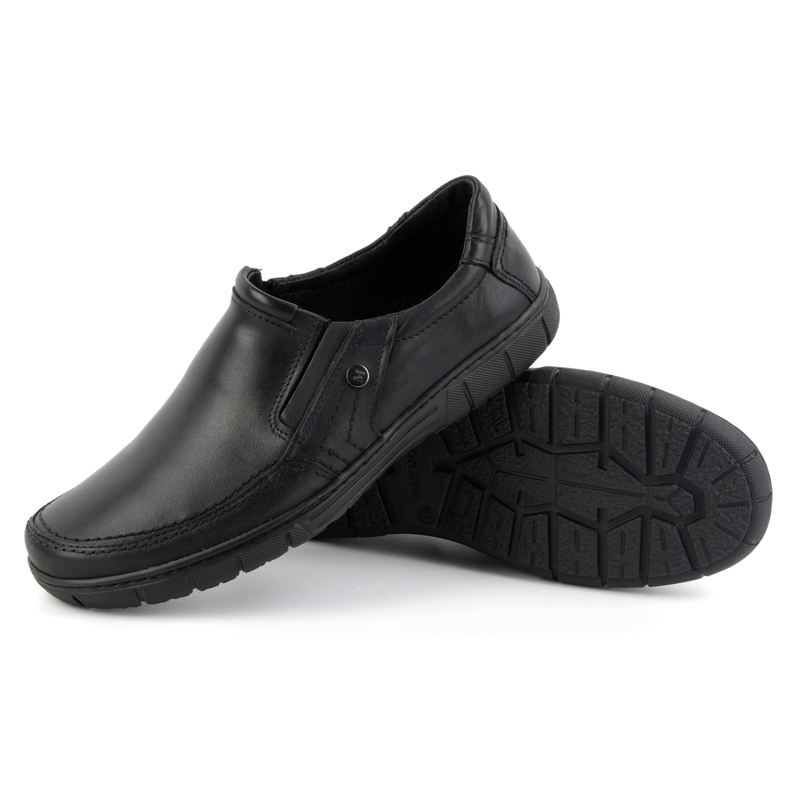 Olivier Scarpe da uomo in pelle 790MP nere nero 3