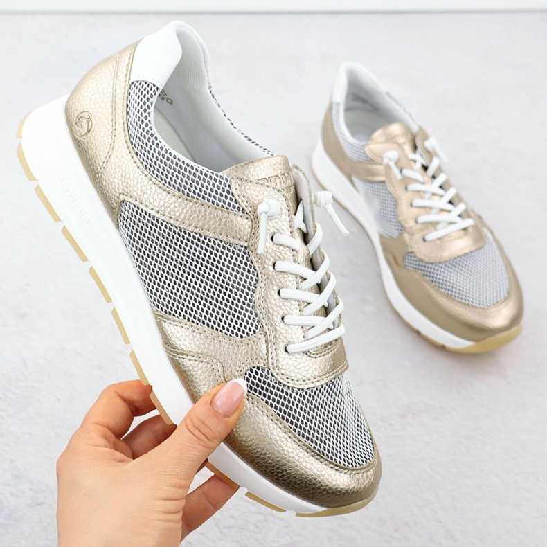 Cuoio da donna sport dorato remonte d2g03-90 d'oro 1