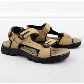 Cammello vanhorn 28302 sandali in pelle marrone 1