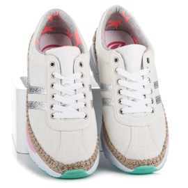 Kylie Sneakers stringate, espadrillas marrone grigio 1