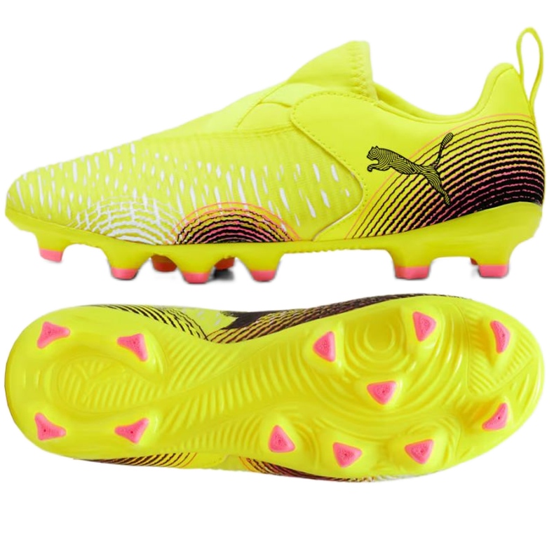 PUMA Future 8 Match LL FG/AG JR 108285-03 Scarpe da calcio giallo 1