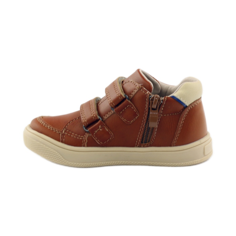 American Club Stivaletti in pelle American 703915 blu navy marrone 2