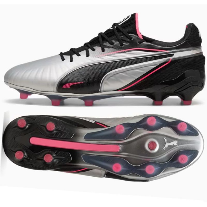 Puma King Ultimate FG/AG 108303-02 Scarpe da calcio d'argento 1