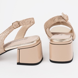 Goodin Sandali di tacchi beige 1