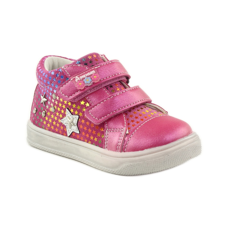 American Club Comode scarpe sportive con la stella americana 703925 rosa 1