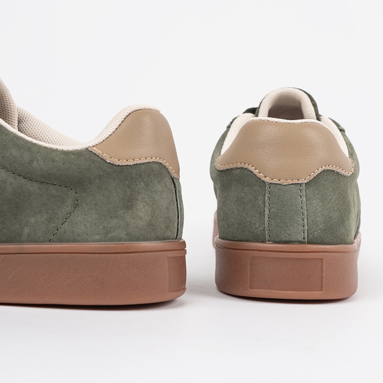 Sneaker sneaker in pelle scamosciata Sergio Leone verde 1