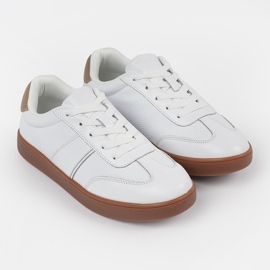 Sneaker bianche in pelle scamosciata Sergio Leone bianco 2