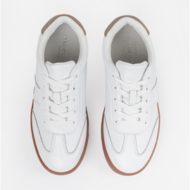 Sneaker bianche in pelle scamosciata Sergio Leone bianco 1