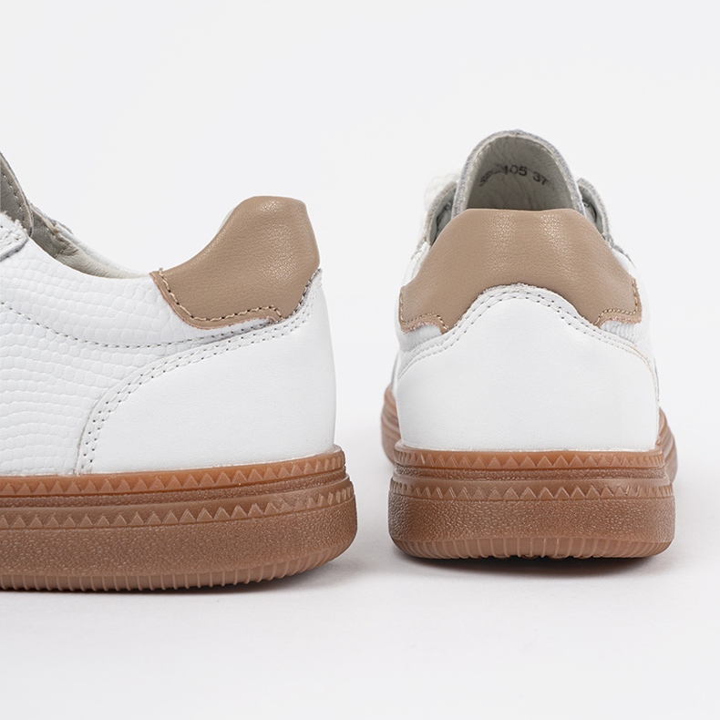 Sneaker bianche in pelle femminile Sergio Leone bianco 1
