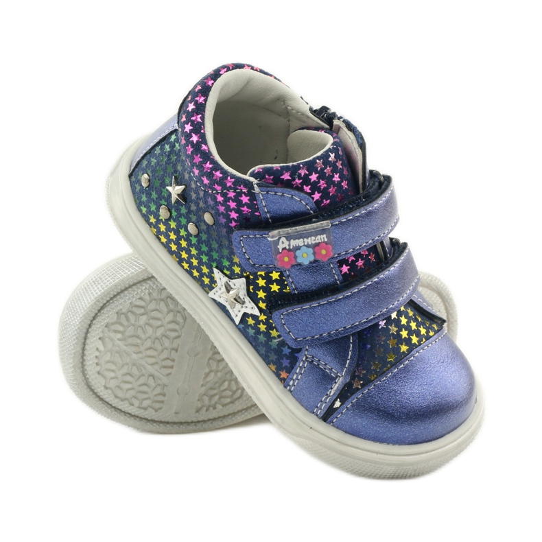 American Club Comode scarpe sportive con la stella americana 703925 blu navy 3