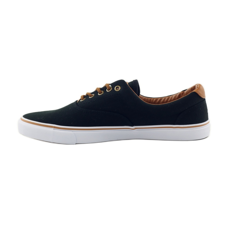 American Club Sneakers nere legate 18-65 nero marrone 2