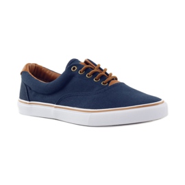 American Club Sneakers blu navy legate 18-65 marrone 1