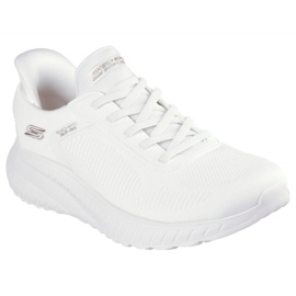 SKECHERS SLIP-INSS: Bobs Sport Squad Chaos 117497 OFWT Shoes bianco 1
