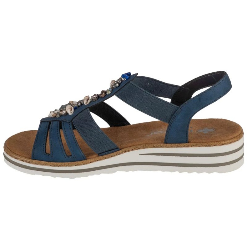 Sandali Rieker sandali V0649-14 blu 1