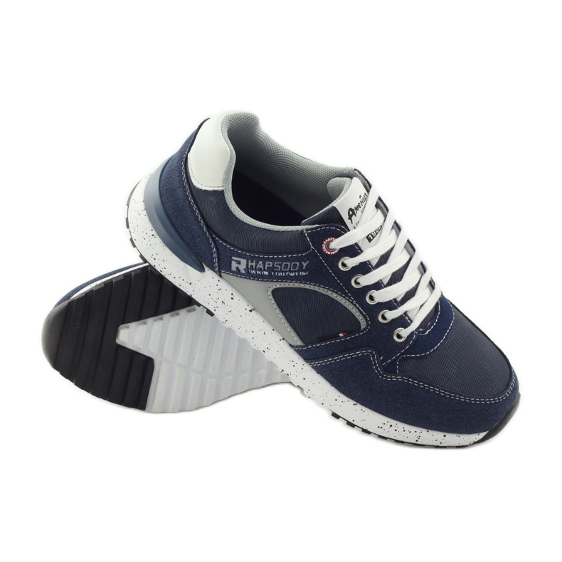 American Club Sneakers americane 703039 bianco blu navy 3