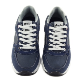 American Club Sneakers americane 703039 bianco blu navy 4