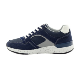 American Club Scarpe sportive da uomo sneakers americane 703039 blu navy 2