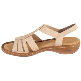 Sandali Rieker 608C0-62 sandali beige 1