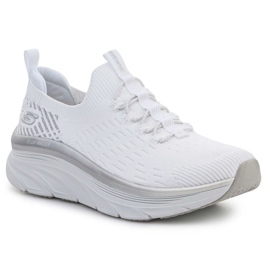 Scarpe skechers d'ux walker let it glow 149366-wsl bianca 1