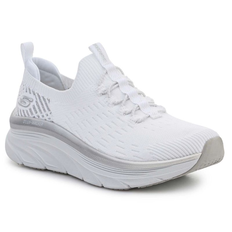 Scarpe skechers d'ux walker let it glow 149366-wsl bianca 1