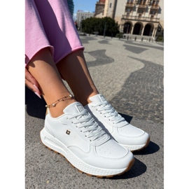 Scarpe sportive femminili leggere Big Star RR274629 Sistema bianco hi-poli. 2