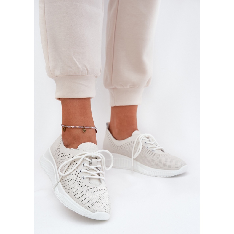 Vinceza 41472 Scarpe sportive in pelle femminile bianco 2