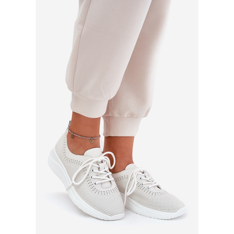 Vinceza 41472 Scarpe sportive in pelle femminile bianco 1