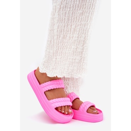 S.Barski Schede da donna leggera in schiuma sulla piattaforma S. Barski ZK51-001 Fucsia rosa 1