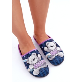 Pantofole da donna con un blu navy inblu GF000025 3