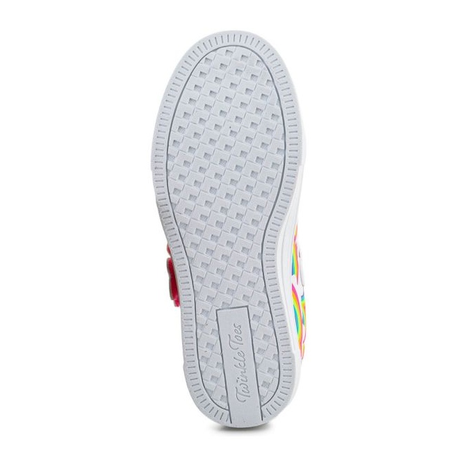 Skechers Twinkle Toes S Lights Twinkle Sparks Jumpin Clouds scarpe 314809L-WMLT bianca 4