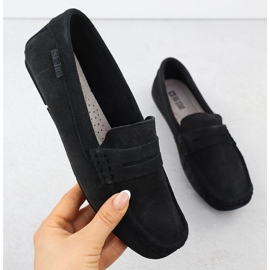 Mocassini in pelle femminile Nero Big Star RR274948 1