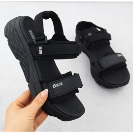 Sandali sportivi in ​​velcro da donna Big Star RR274A076 nero 1