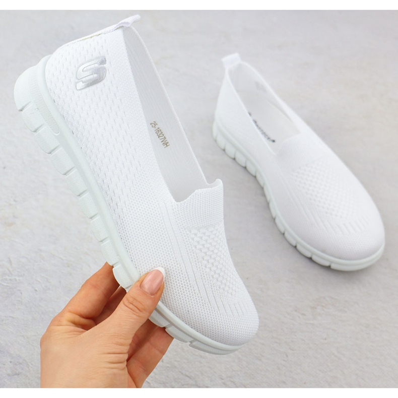 Scarpe sportive da donna Slipd White Potocki 16327 bianco 1