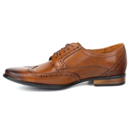 Olivier Scarpe in pelle maschile - Modello 1023 marrone 1