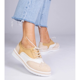 Scarpe Oxford classiche beige 1