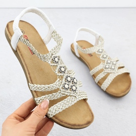 Sandali comodi da donna Slip -Up White Artiker 56C1323 bianco 1