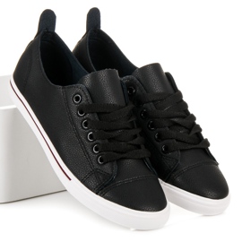 Seastar Sneakers nere con lacci nero 1