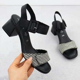 Sandali da donna Remonte nero 1