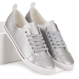 Seastar Sneakers allacciate argento grigio 1