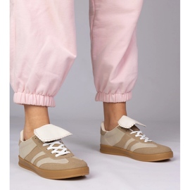 Sneaker beige sneaker sportive femminili 1