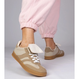 Sneaker beige sneaker sportive femminili 2