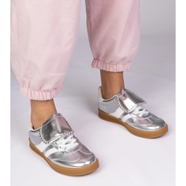 Sneaker Silver Sneaker da donna d'argento 1