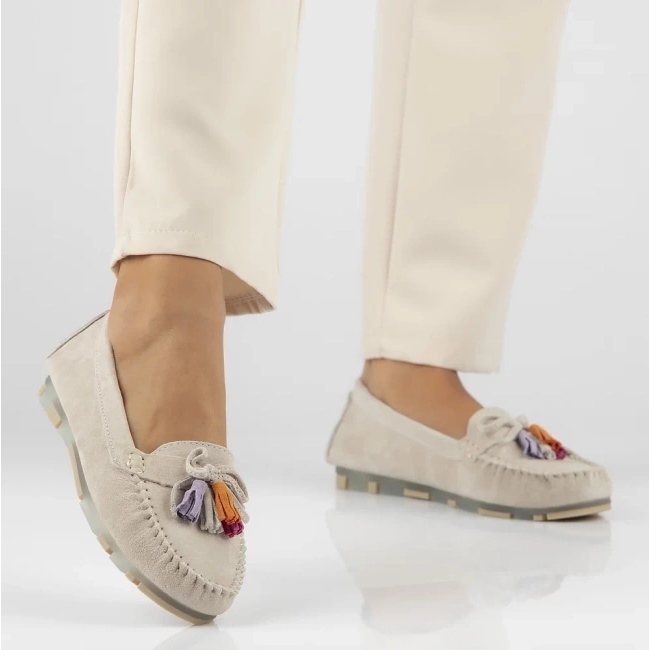 Filippo DP6136/25 BE mocassini in pelle beige 2