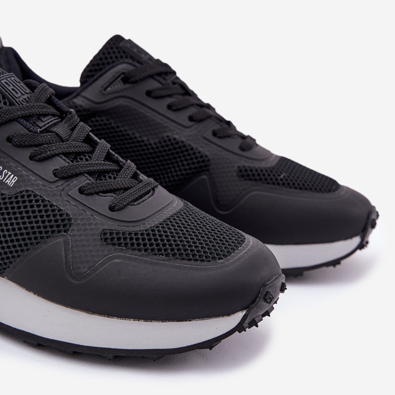 Sneaker maschili sulla Big Star RR174361 Piattaforma Hi-Polish Black System nero 2