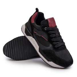 Scarpe da ginnastica da uomo Memory Foam System Big Star NN174350 Nere nero 4