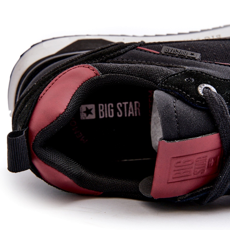 Scarpe da ginnastica da uomo Memory Foam System Big Star NN174350 Nere nero 3